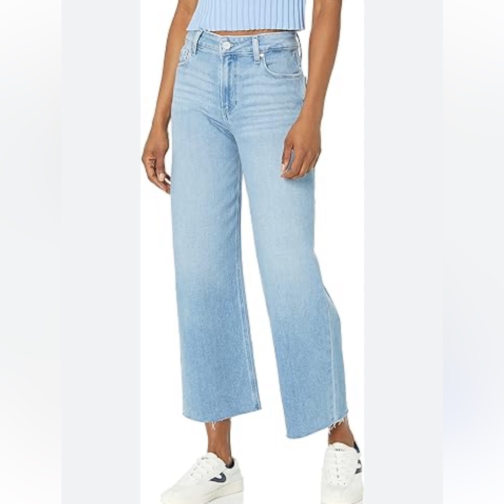 Paige Nellie crop raw hem